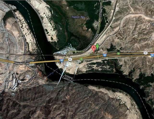 Here is the same area as viewed on Google Maps.  The state boundary there may be computer generated, it may have been human generated.  I don't know.